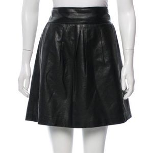 Vince leather mini skirt with pockets